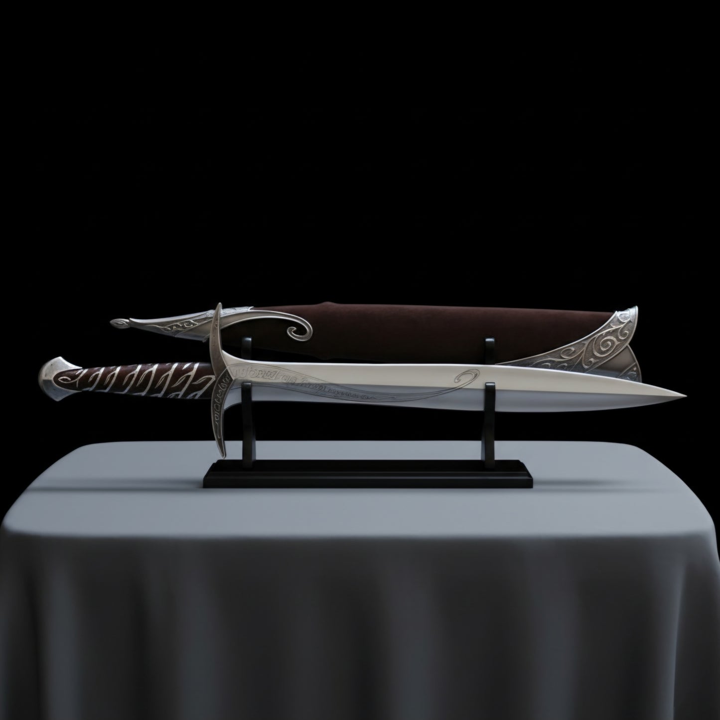 Decorative Frodo Sting Sword from LOTR, museum-quality replica for collectors and fantasy décor enthusiasts.