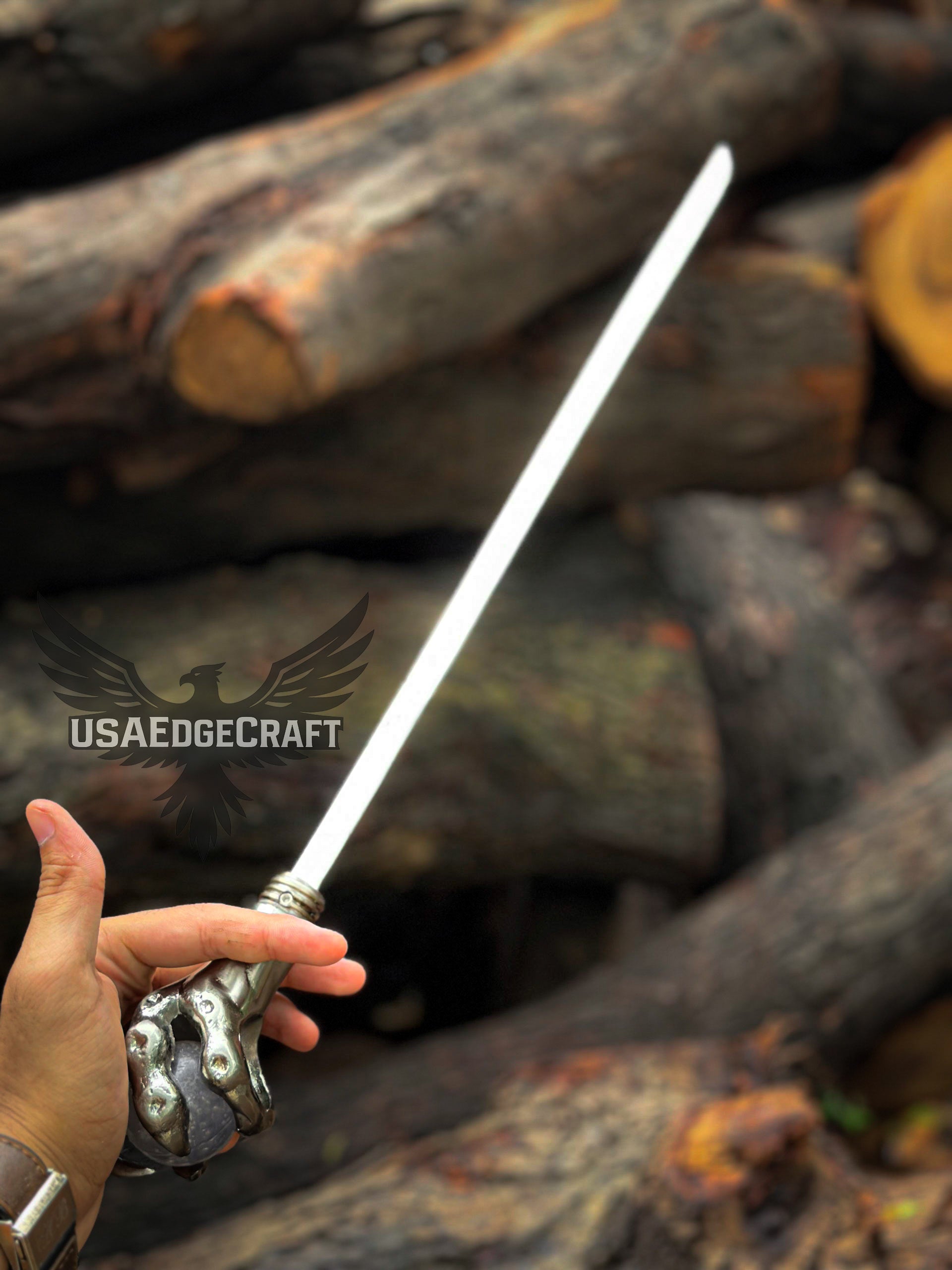 Premium handmade walking stick with hidden sword blade