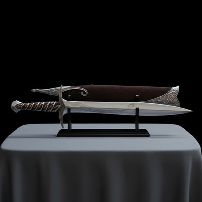 Decorative Frodo Sting Sword from LOTR, museum-quality replica for collectors and fantasy décor enthusiasts.