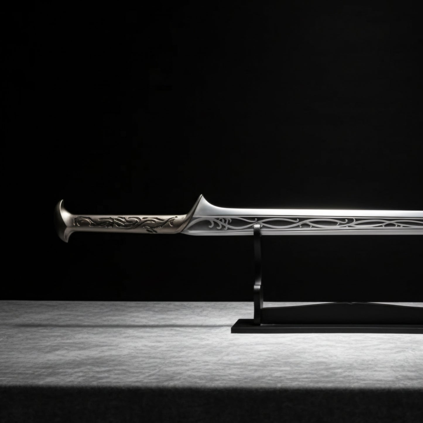 Premium Elven King Sword Replica with Leather Scabbard