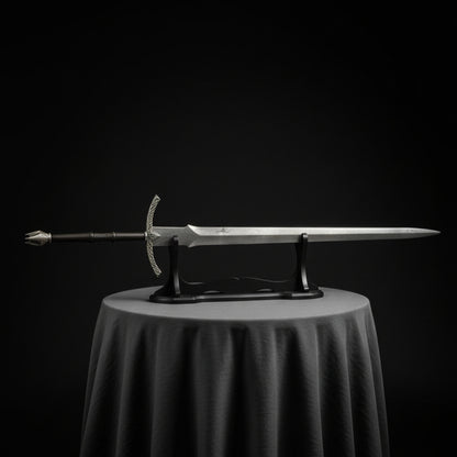 Polished Witch King Sword Replica with intricate design and realistic LOTR-inspired craftsmanship.