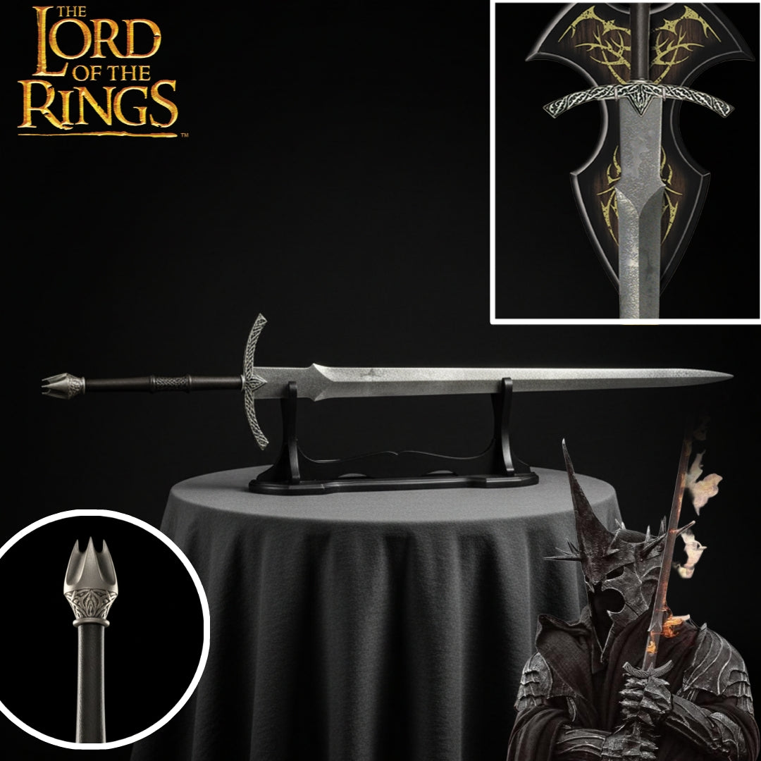 High-quality Witch King Sword Replica inspired by Lord of the Rings, perfect for collectors and fantasy weapon enthusiasts.